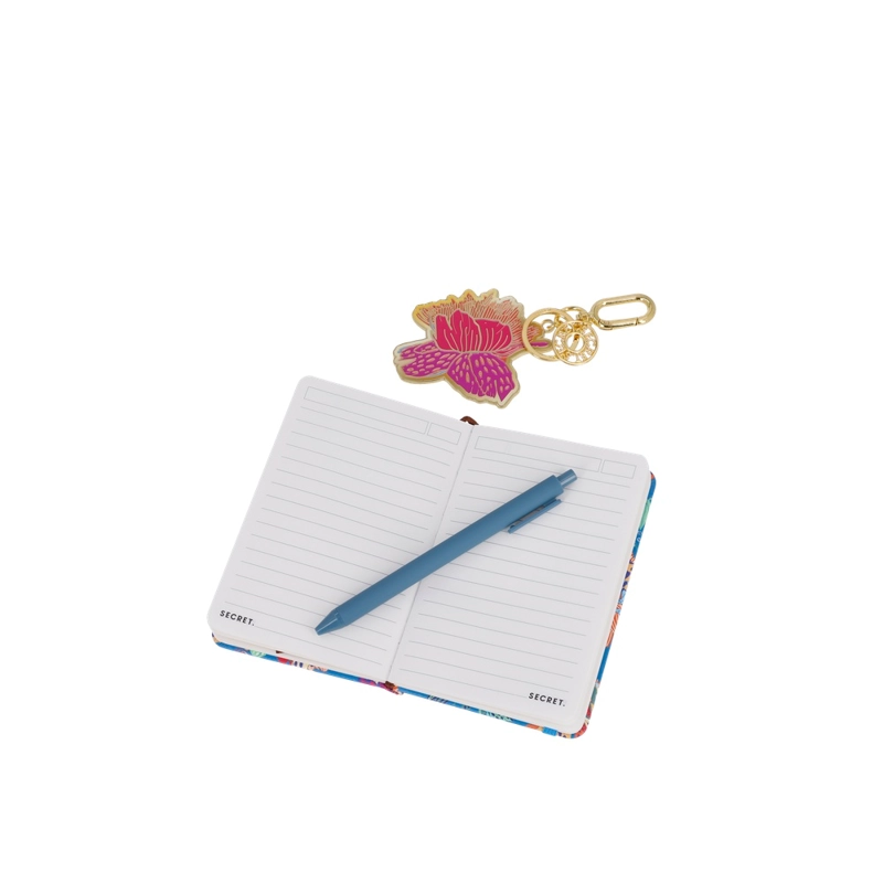 SET LIBRETA + LAPIZ + CHARM SECRET SINTRA ST6 AZUL - 6