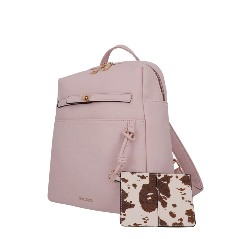 MOCHILA DE MUJER SECRET SERBIA SC7 MEDIANA ROSADO - 2