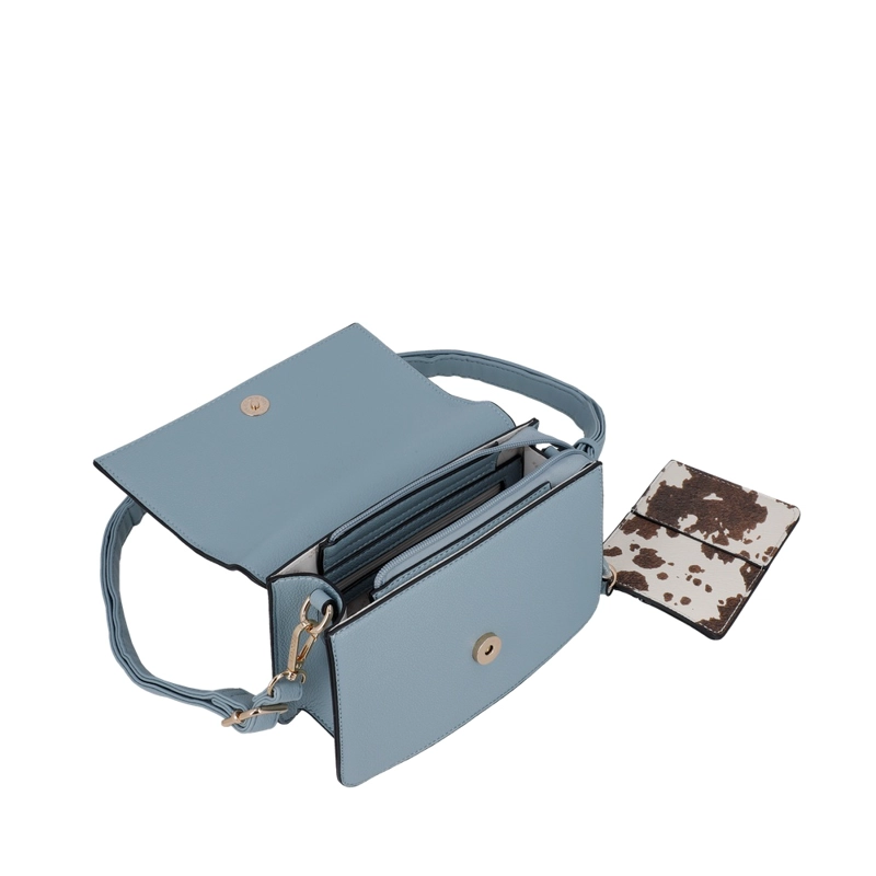 CARTERA BANDOLERA SECRET SERBIA SC7 PEQUEÑA CELESTE - 4
