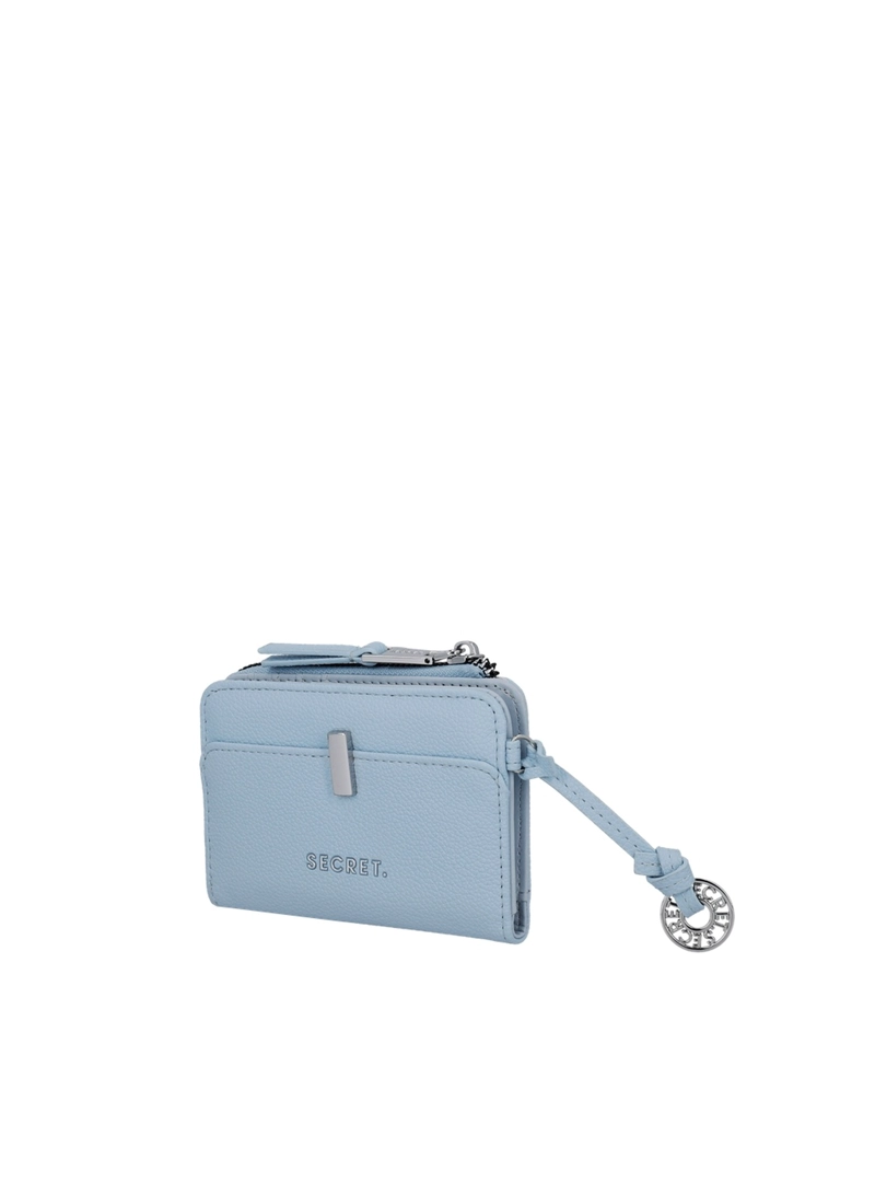 BILLETERA DE MUJER SECRET KYOTO SC7 PEQUEÑA CELESTE - 2