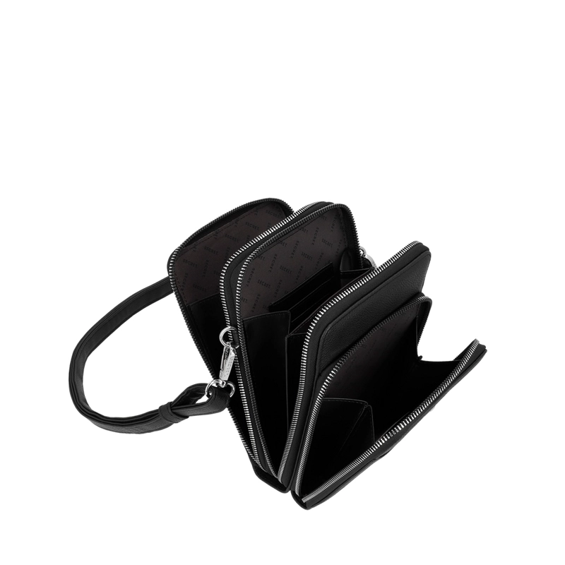 PORTACELULAR DE MUJER SECRET KYOTO SC7 EXTRA GRANDE NEGRO - 4