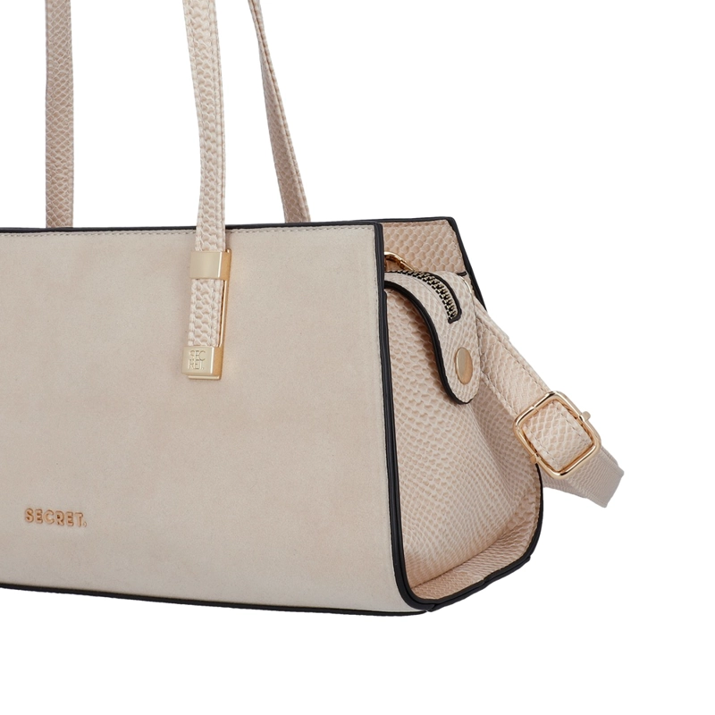 CARTERA DE MANO SECRET ZAGREB SC7 GRANDE BEIGE - 5