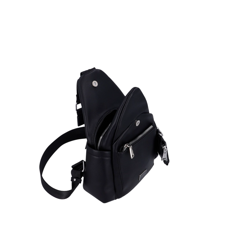 BANDOLERA CRUZADA SECRET NARA ST6 M NEGRO - 4