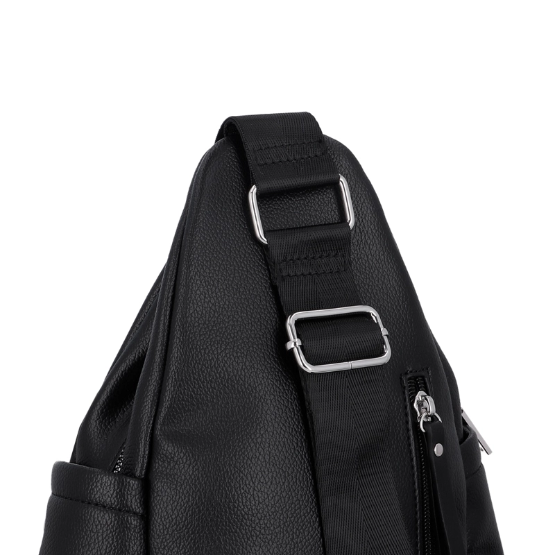 BANDOLERA CRUZADA SECRET NARA ST6 M NEGRO - 5