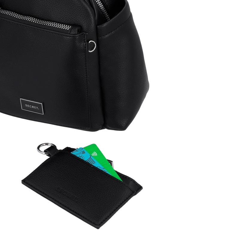 BANDOLERA CRUZADA SECRET NARA ST6 M NEGRO - 6