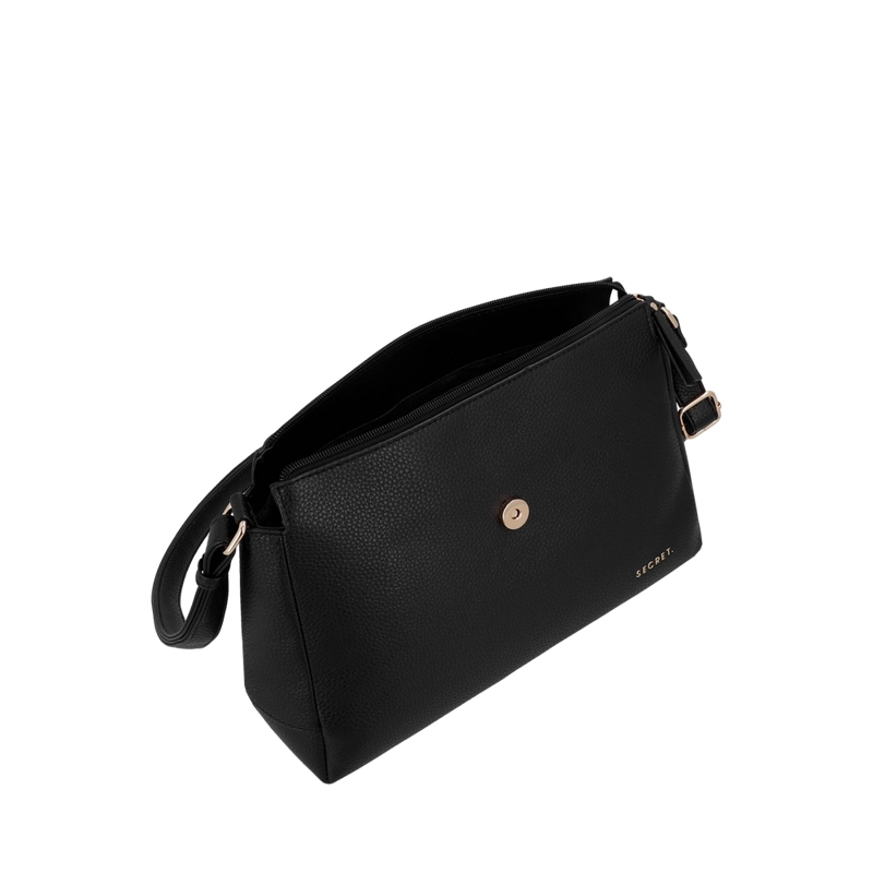 CARTERA BANDOLERA SECRET SOFIA SC7 MEDIANA NEGRA - 4