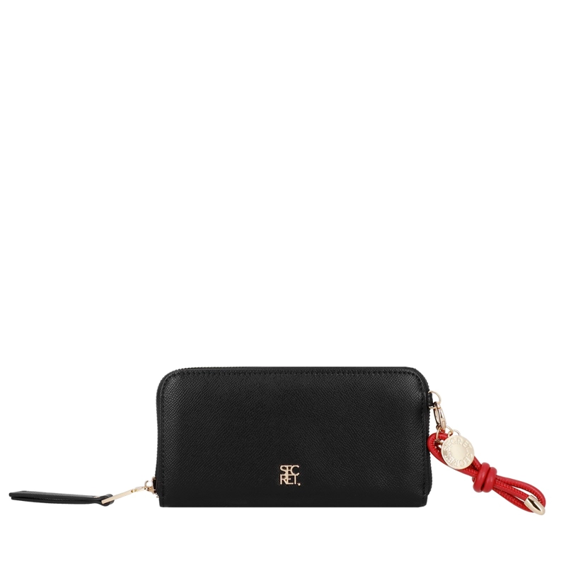 BILLETERA DE MUJER SECRET KANSAS SC7 EXTRA GRANDE NEGRA - 1