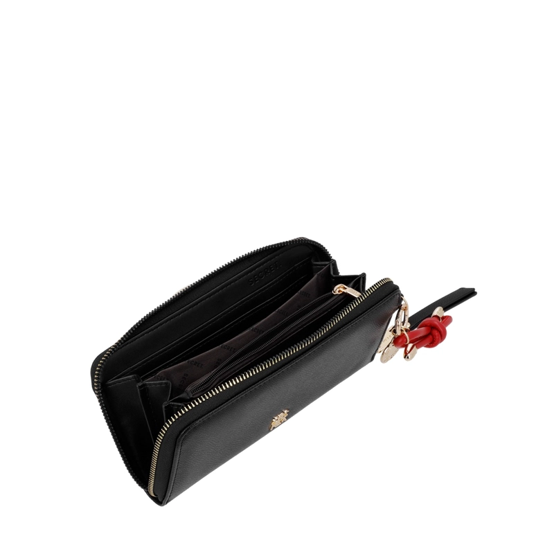 BILLETERA DE MUJER SECRET KANSAS SC7 EXTRA GRANDE NEGRA - 4