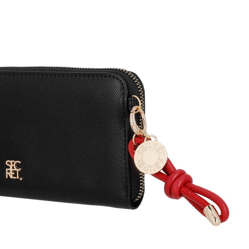 BILLETERA DE MUJER SECRET KANSAS SC7 EXTRA GRANDE NEGRA - 5
