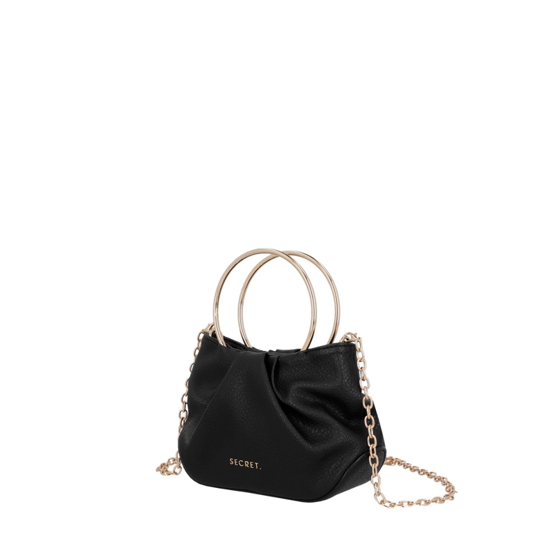 CARTERA DE FIESTA SECRET FETE SC7 MINI NEGRA - 2