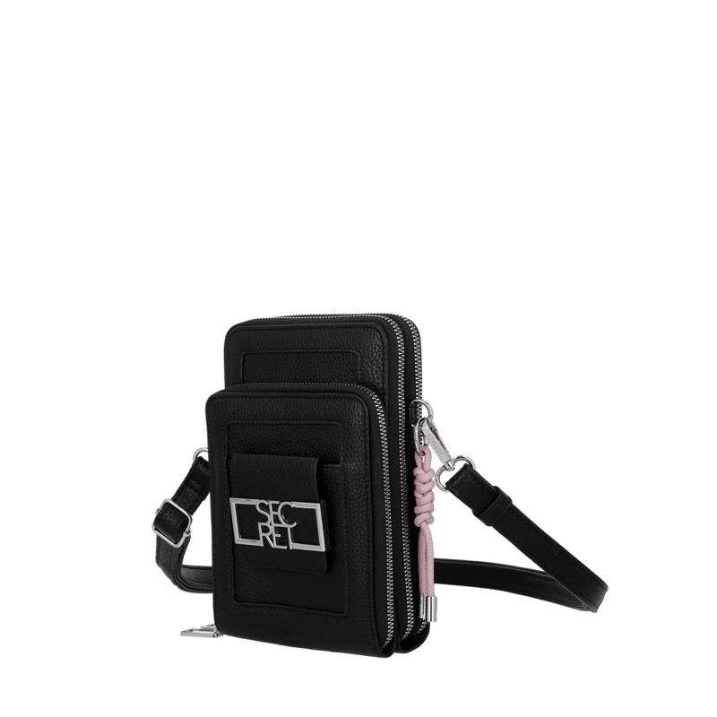 PORTACELULAR DE MUJER SECRET IBIZA SC7 EXTRA GRANDE NEGRO - 2