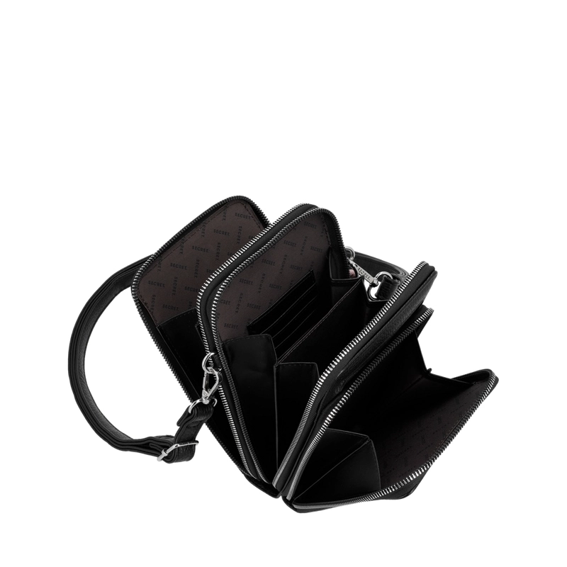 PORTACELULAR DE MUJER SECRET IBIZA SC7 EXTRA GRANDE NEGRO - 4