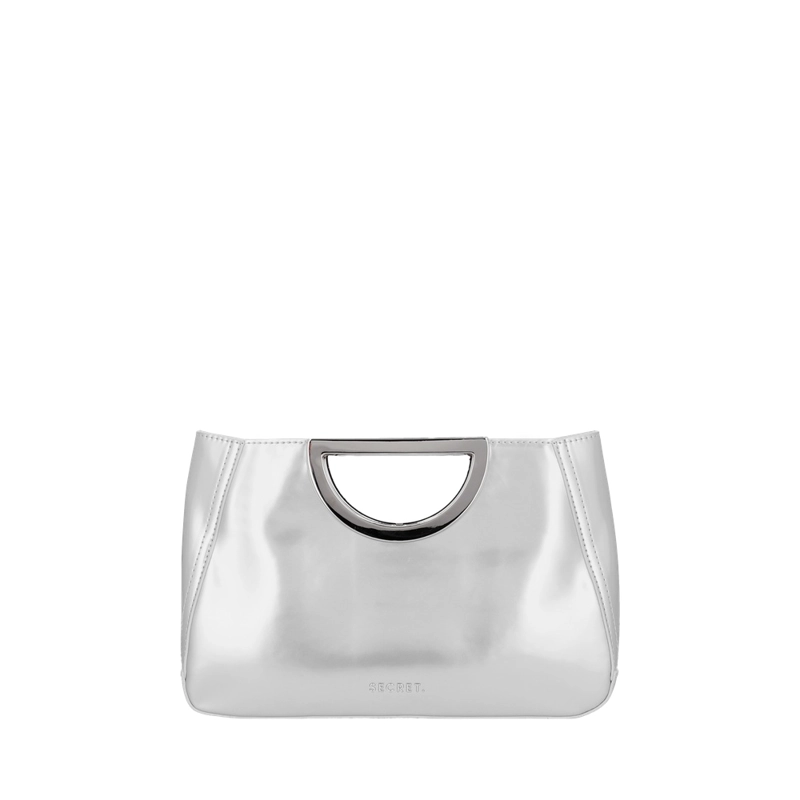 CARTERA DE FIESTA SECRET FETE SC7 MEDIANA PLATEADA - 1