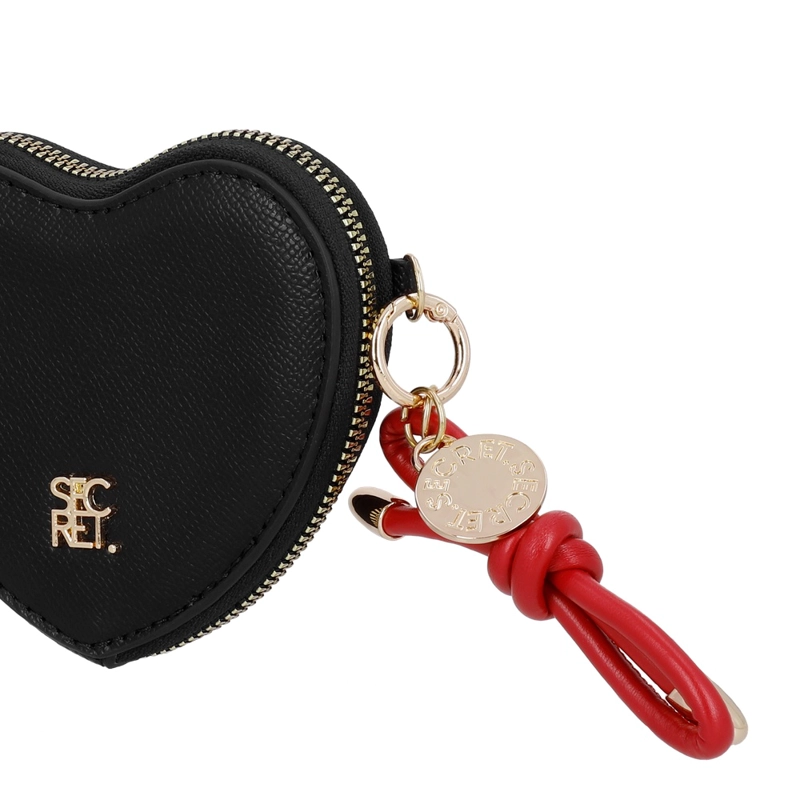MONEDERO DE MUJER SECRET KANSAS SC7 GRANDE NEGRO - 5