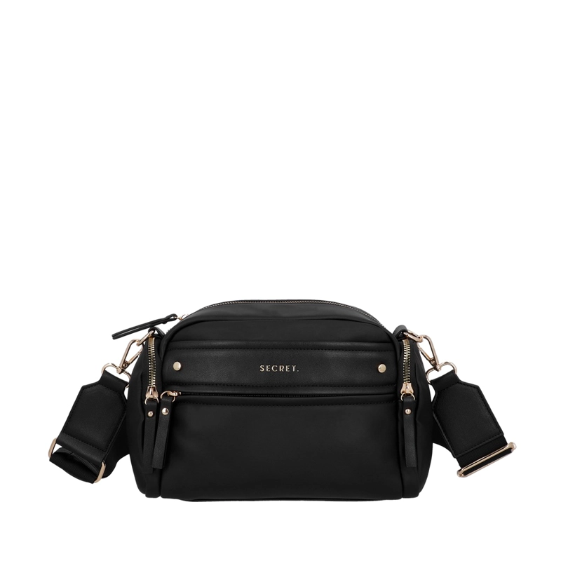 CARTERA BANDOLERA SECRET LONDRES SC7 MEDIANA NEGRA - 1