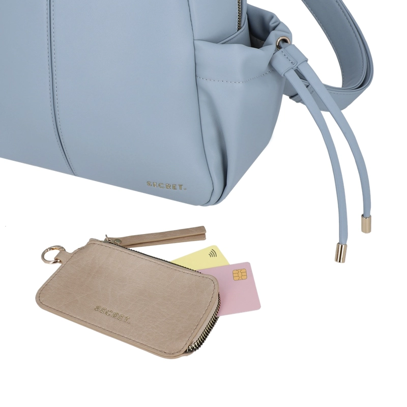 MOCHILA DE MUJER SECRET MALAGA SC7 GRANDE CELESTE - 6