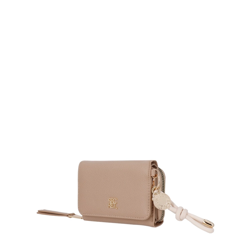 BILLETERA DE MUJER SECRET KANSAS SC7 PEQUEÑA BEIGE - 2