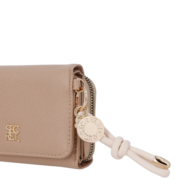 BILLETERA DE MUJER SECRET KANSAS SC7 PEQUEÑA BEIGE - 6