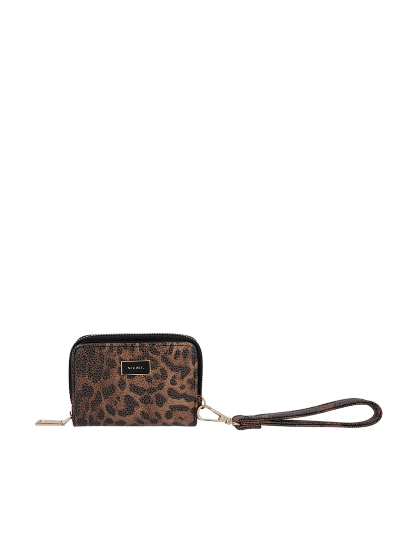 BILLETERA DE MUJER SECRET FLORIANA SC7 PEQUEÑA LEOPARDO - 1