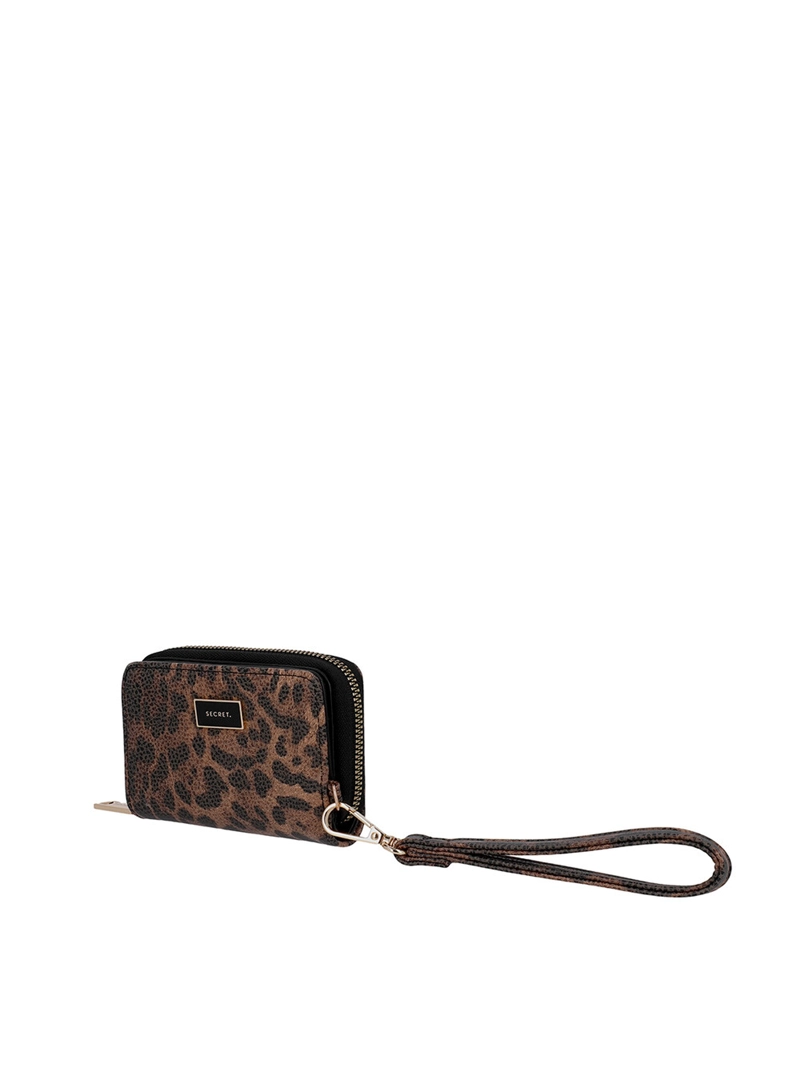 BILLETERA DE MUJER SECRET FLORIANA SC7 PEQUEÑA LEOPARDO - 2