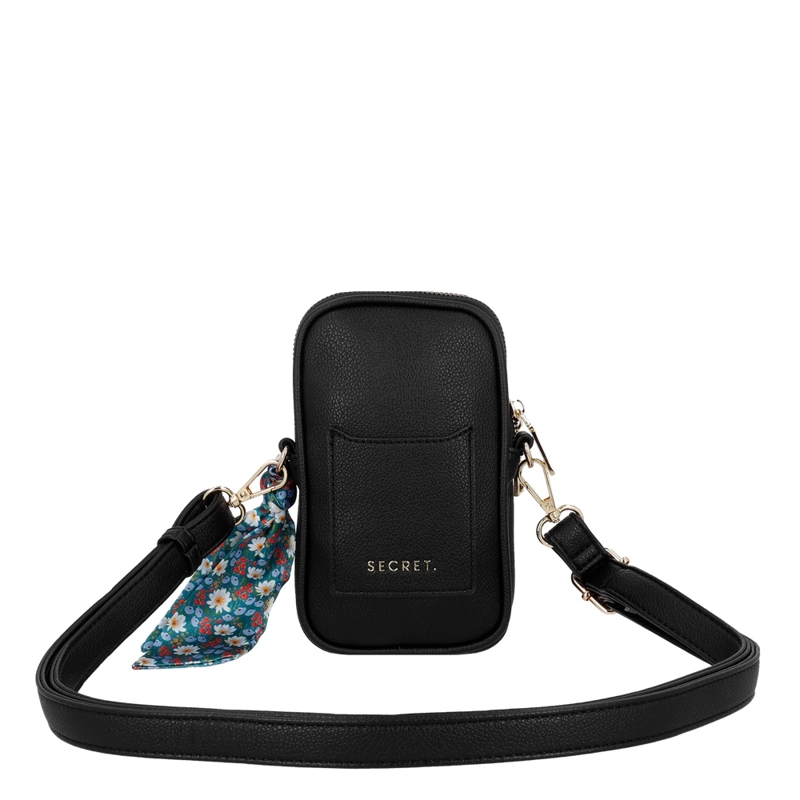 PORTACELULAR DE MUJER SECRET BERGEN SC7 GRANDE NEGRO - 3