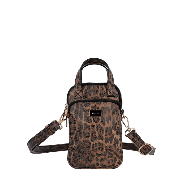 PORTACELULAR DE MUJER SECRET FLORIANA SC7 GRANDE LEOPARDO - 1