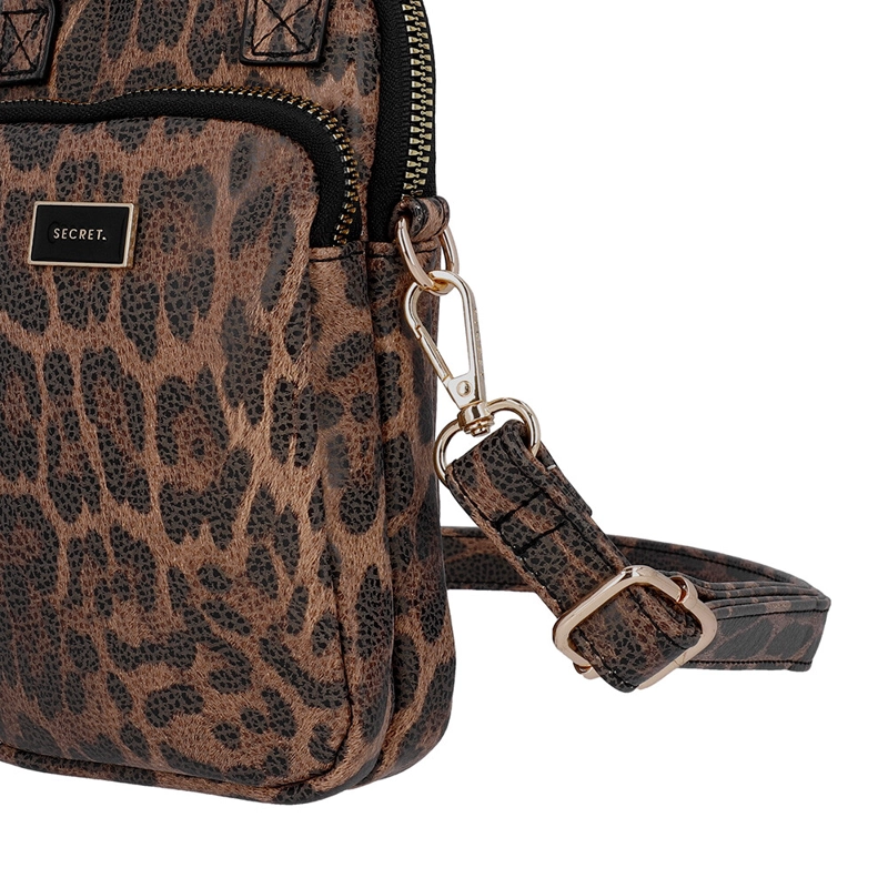 PORTACELULAR DE MUJER SECRET FLORIANA SC7 GRANDE LEOPARDO - 5