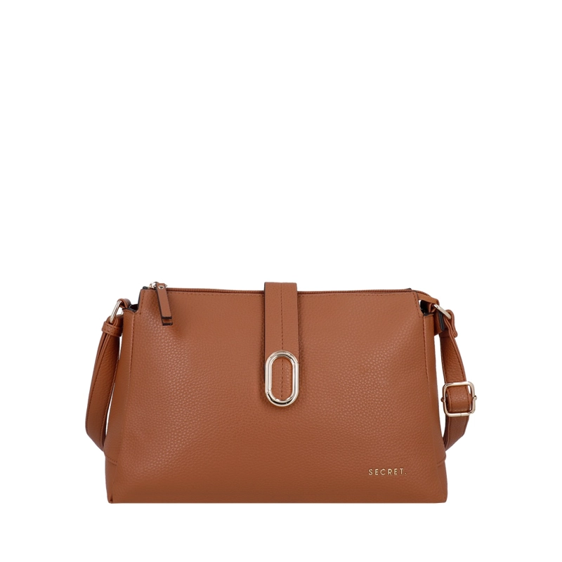 CARTERA BANDOLERA SECRET SOFIA SC7 MEDIANA CAFE - 1