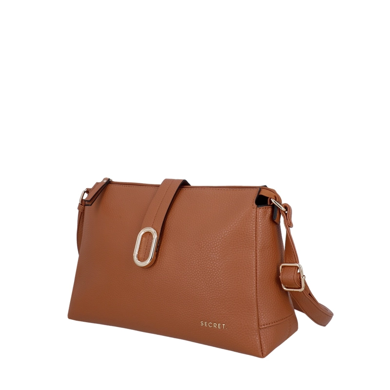 CARTERA BANDOLERA SECRET SOFIA SC7 MEDIANA CAFE - 2