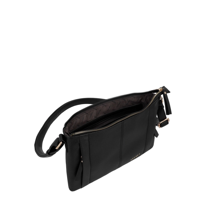 CARTERA BANDOLERA SECRET ALBURY SC7 PEQUEÑA NEGRA - 4
