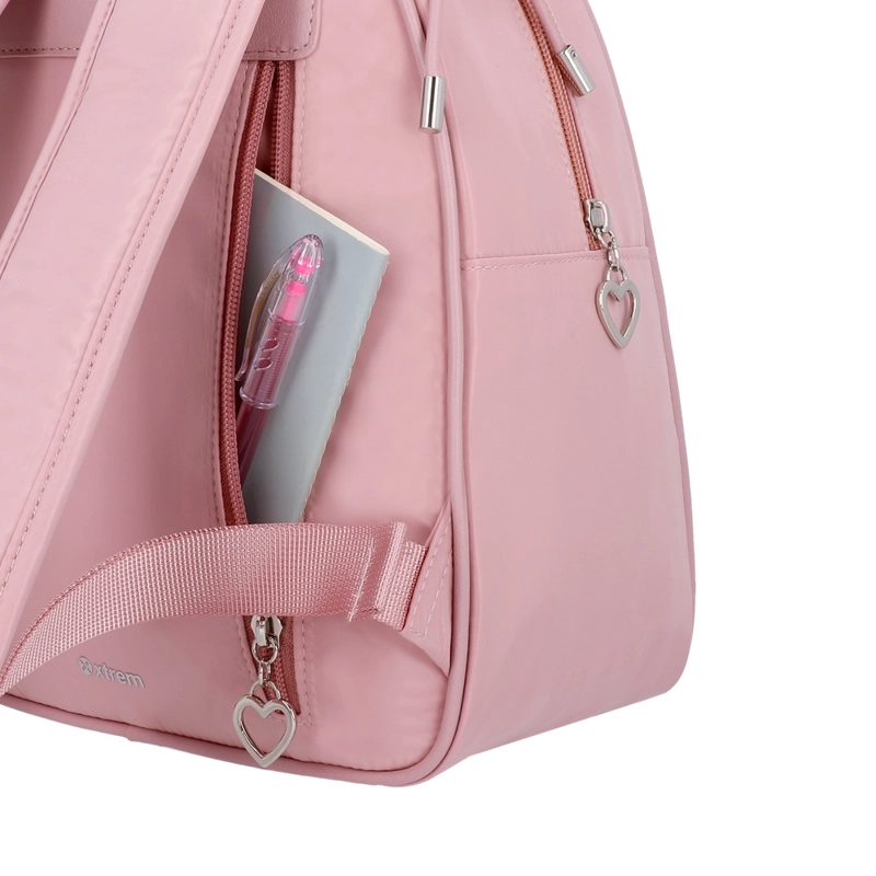MOCHILA DE MUJER XTREM ALISA 7XT PEQUEÑA ROSADA - 6