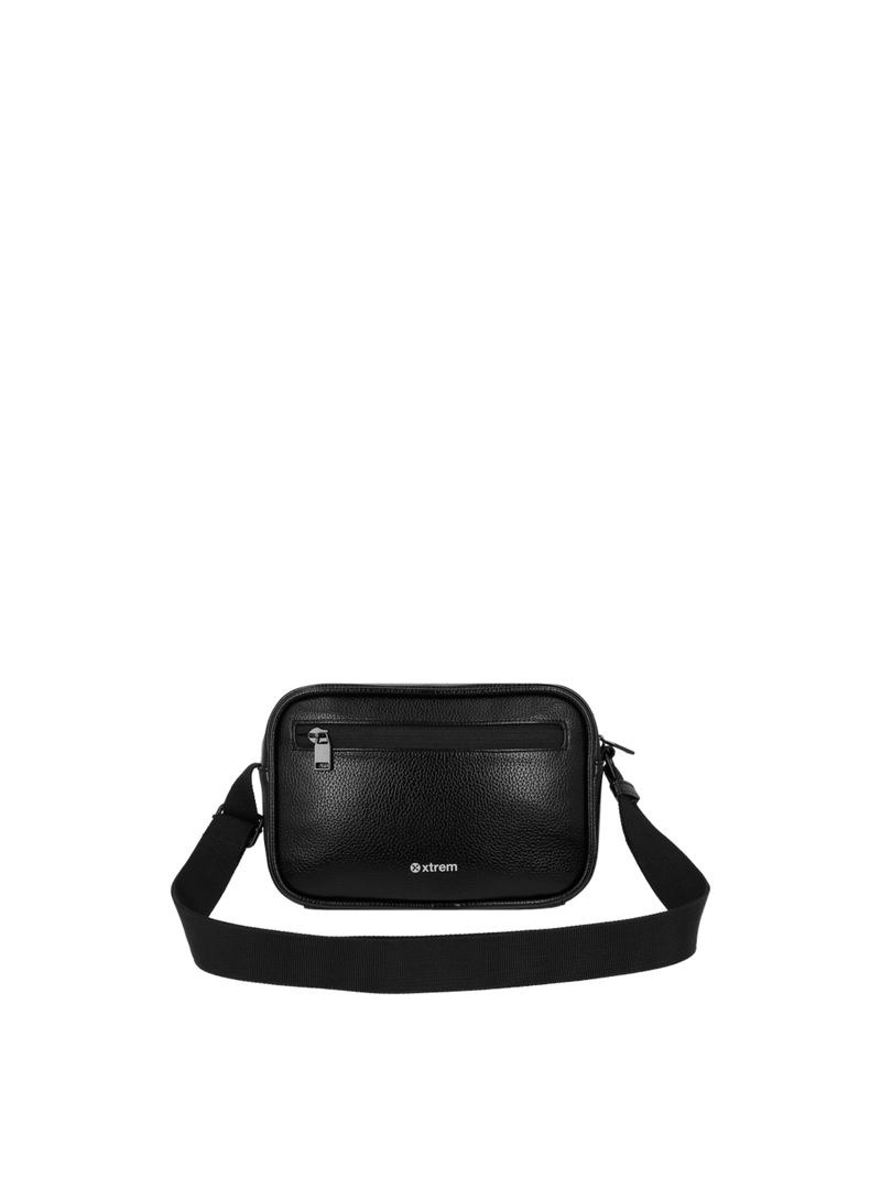 CARTERA BANDOLERA XTREM HAZEL 3XT PEQUEÑA NEGRA BRILLANTE - 3