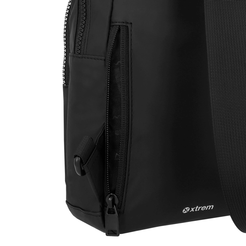 CARTERA BANDOLERA XTREM RONAN 3XT PEQUEÑA NEGRA IRIDISCENTE - 6