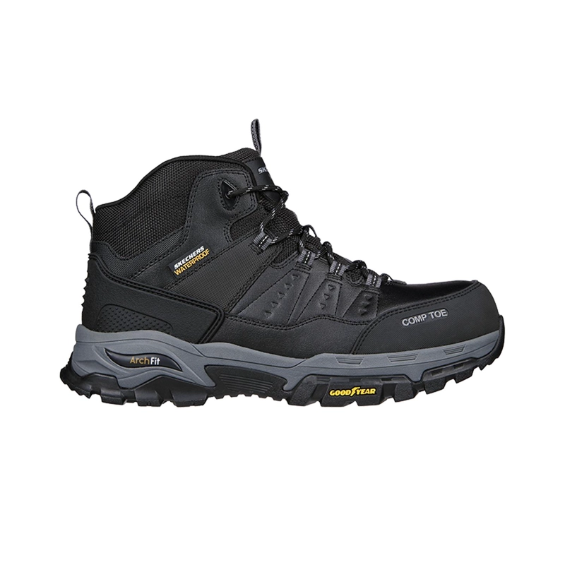 SKECHERS BOTIN HOMBRE SEGURIDAD TARVER NEGRO - 1