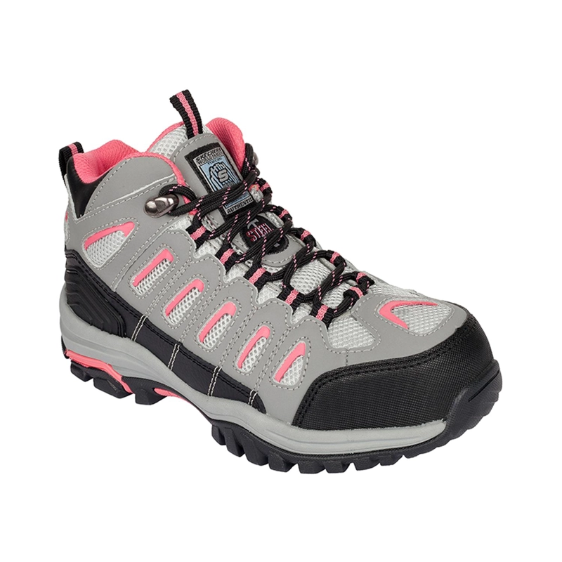 SKECHERS BOTIN MUJER SEGURIDAD BELLSHILL GRIS - 2