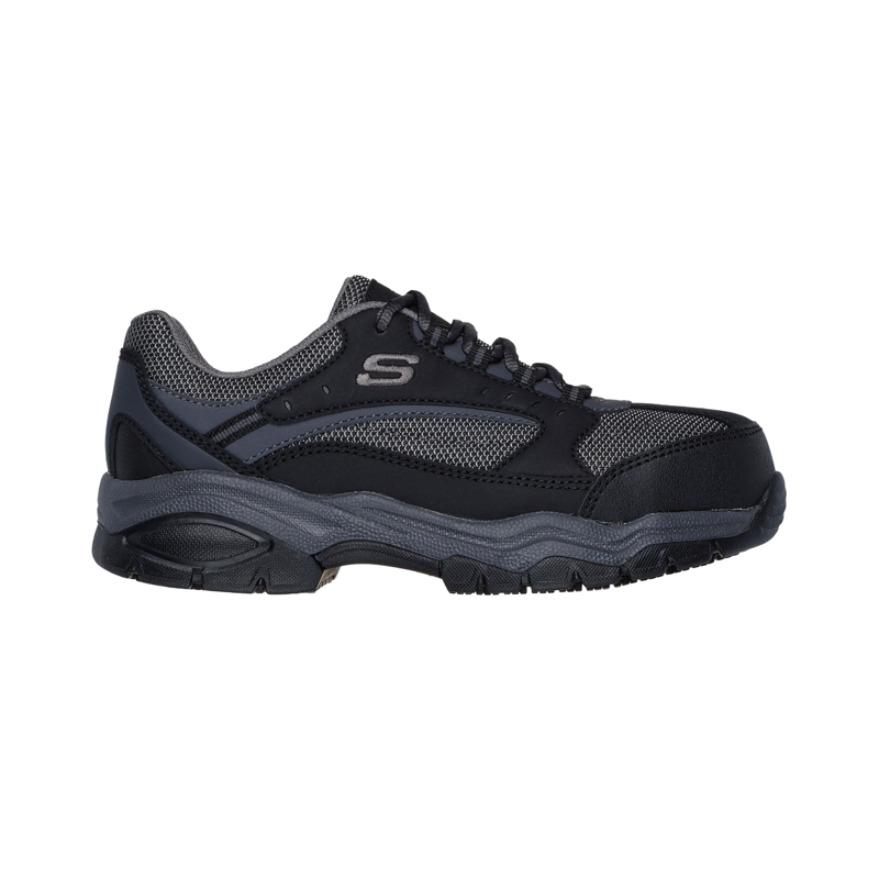 SKECHERS ZAPATILLA MUJER SEGURIDAD BISCOE NEGRO - 1