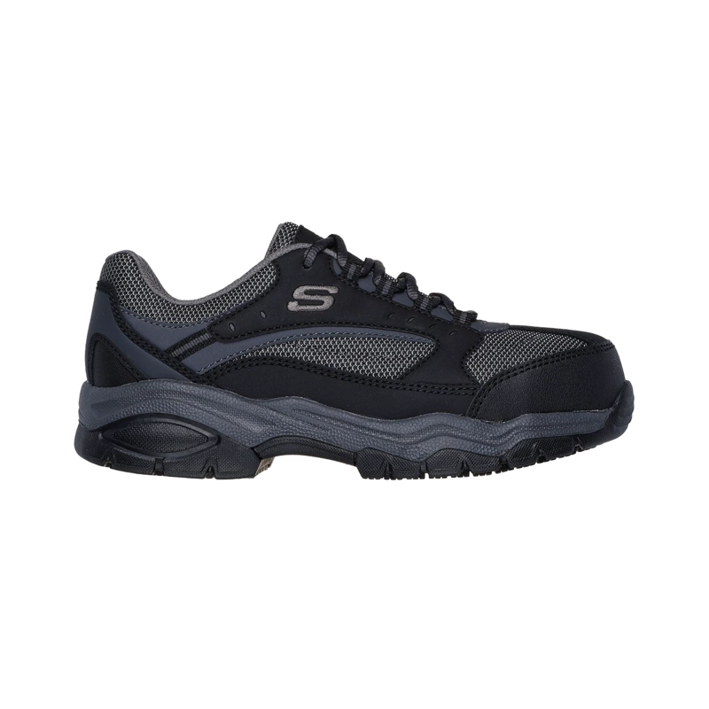 SKECHERS ZAPATILLA MUJER SEGURIDAD BISCOE NEGRO - 1