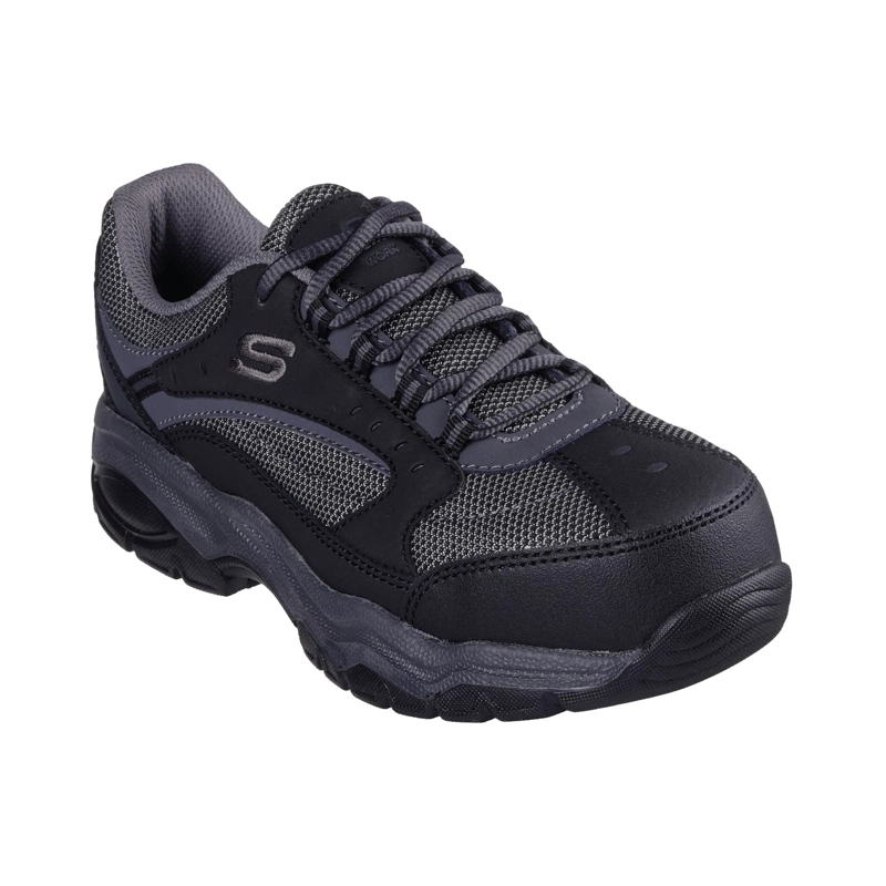 SKECHERS ZAPATILLA MUJER SEGURIDAD BISCOE NEGRO - 2