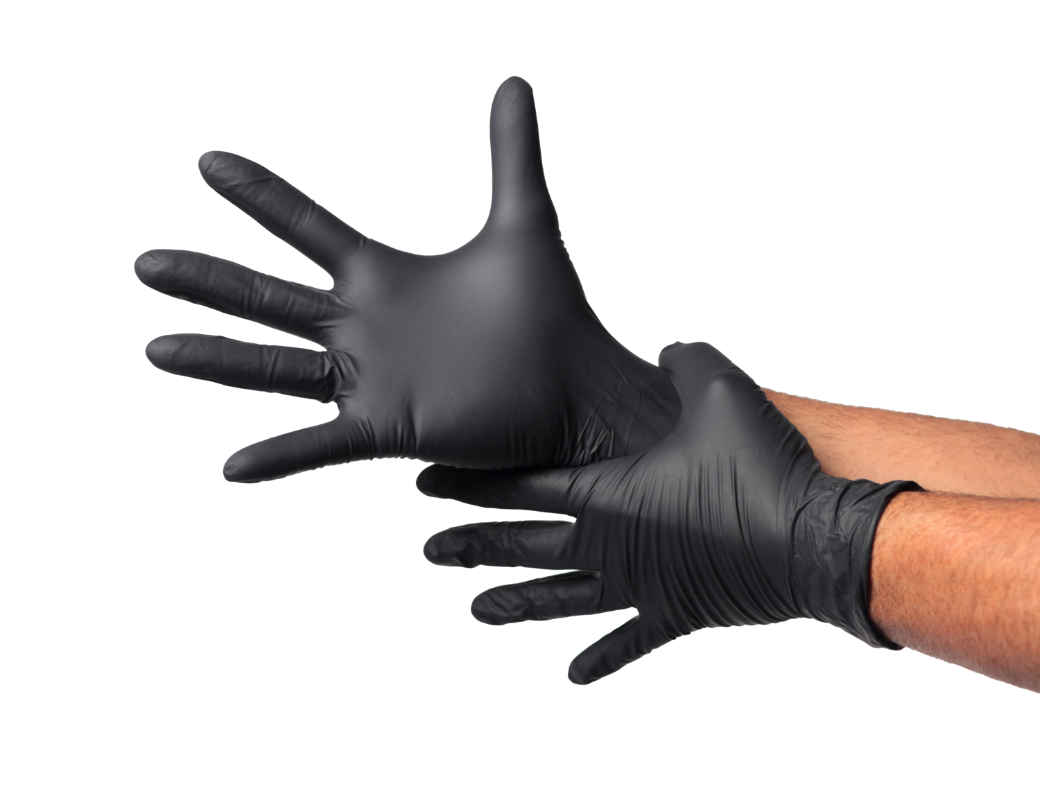 GUANTE DE NITRILO 5,5 GR TOPSAFE EN COLOR NEGRO - 1