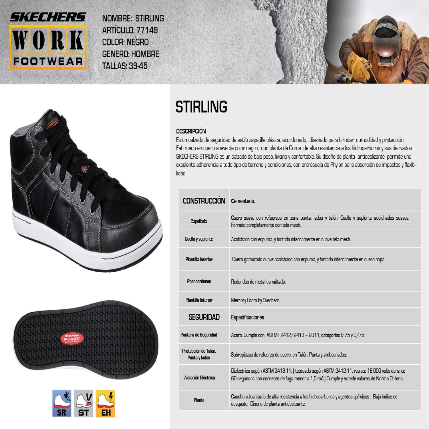 SKECHERS ZAPATILLA HOMBRE SEGURIDAD STIRLING - 5