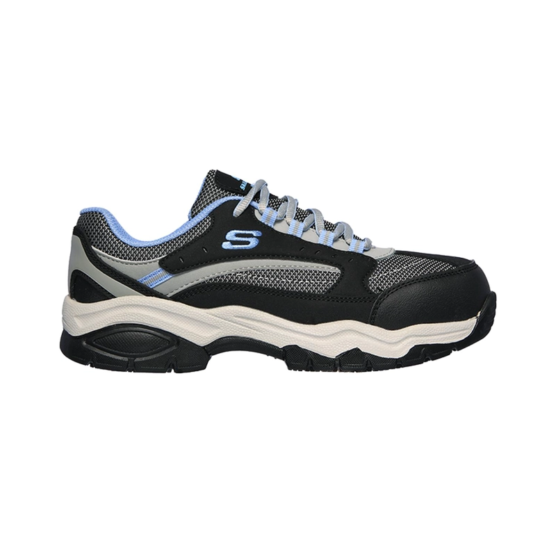 SKECHERS ZAPATILLA MUJER SEGURIDAD BISCOE CELESTE - 1