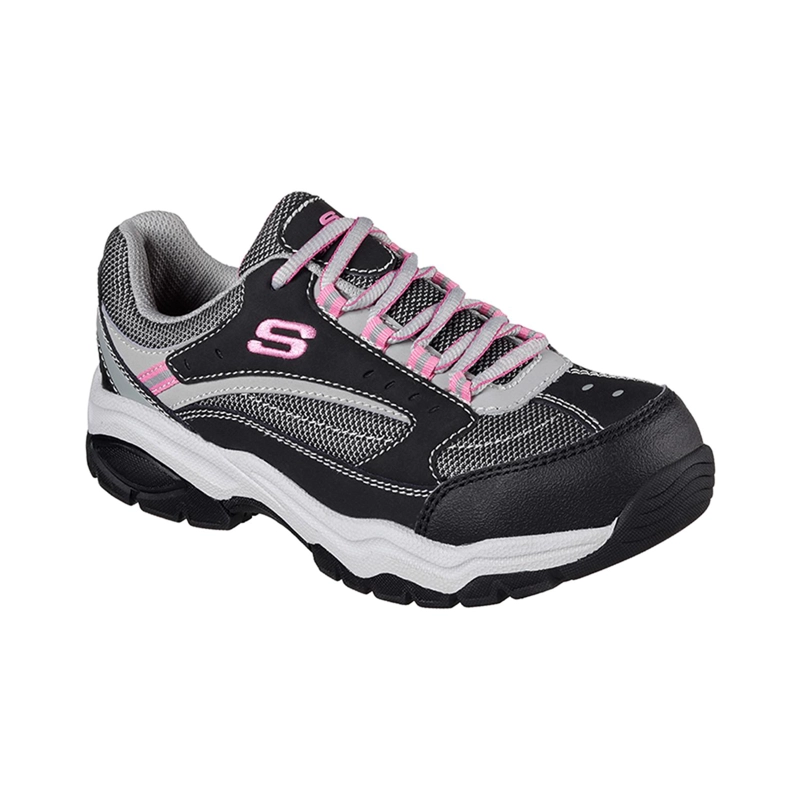 SKECHERS ZAPATILLA MUJER SEGURIDAD BISCOE ROSADO - 2
