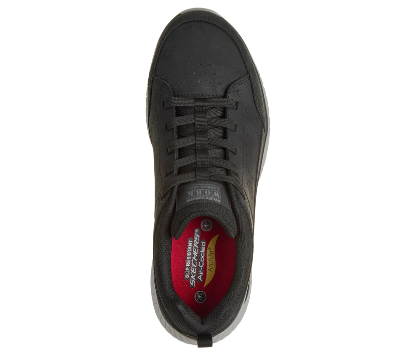 ZAPATO DE SEGURIDAD SKECHERS WORK VAULTOR BKGY HOMBRE - 4