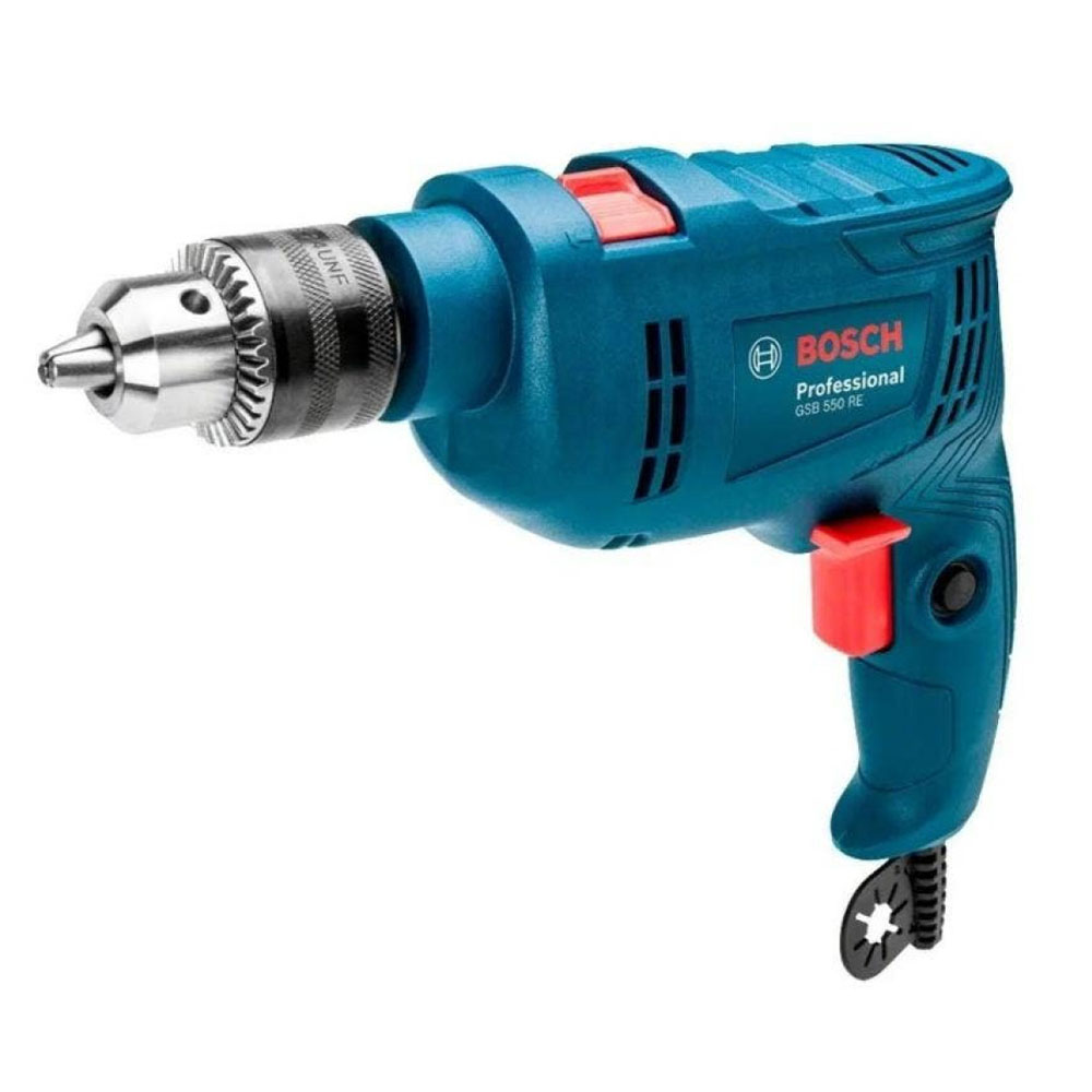 TALADRO PERCUTOR BOSCH GSB 550 RE 550W + 34 ACC - 5