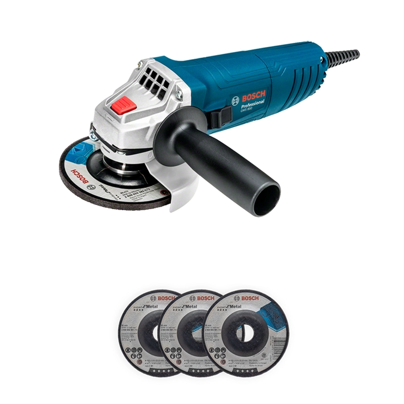 ESMERIL ANGULAR BOSCH 4 1/2' GWS 850 850 W + 3 DISCOS - 1