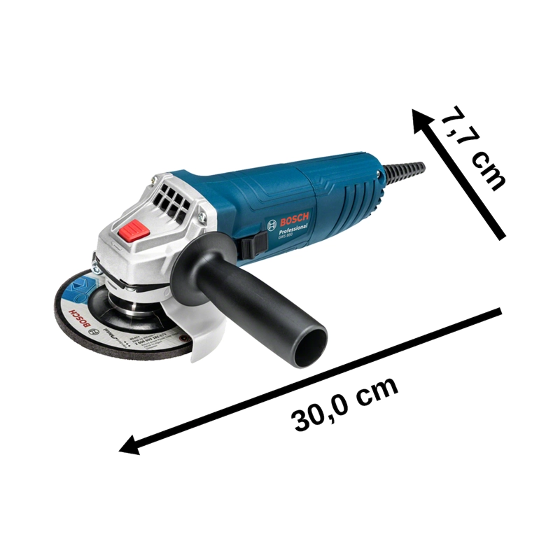 ESMERIL ANGULAR BOSCH 4 1/2' GWS 850 850 W + 3 DISCOS - 8