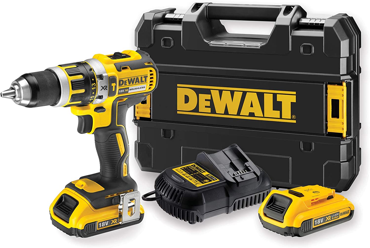 TALADRO PERCUTOR DEWALT INAL MODEL DCD795D2 20 V S/CARBON - 1