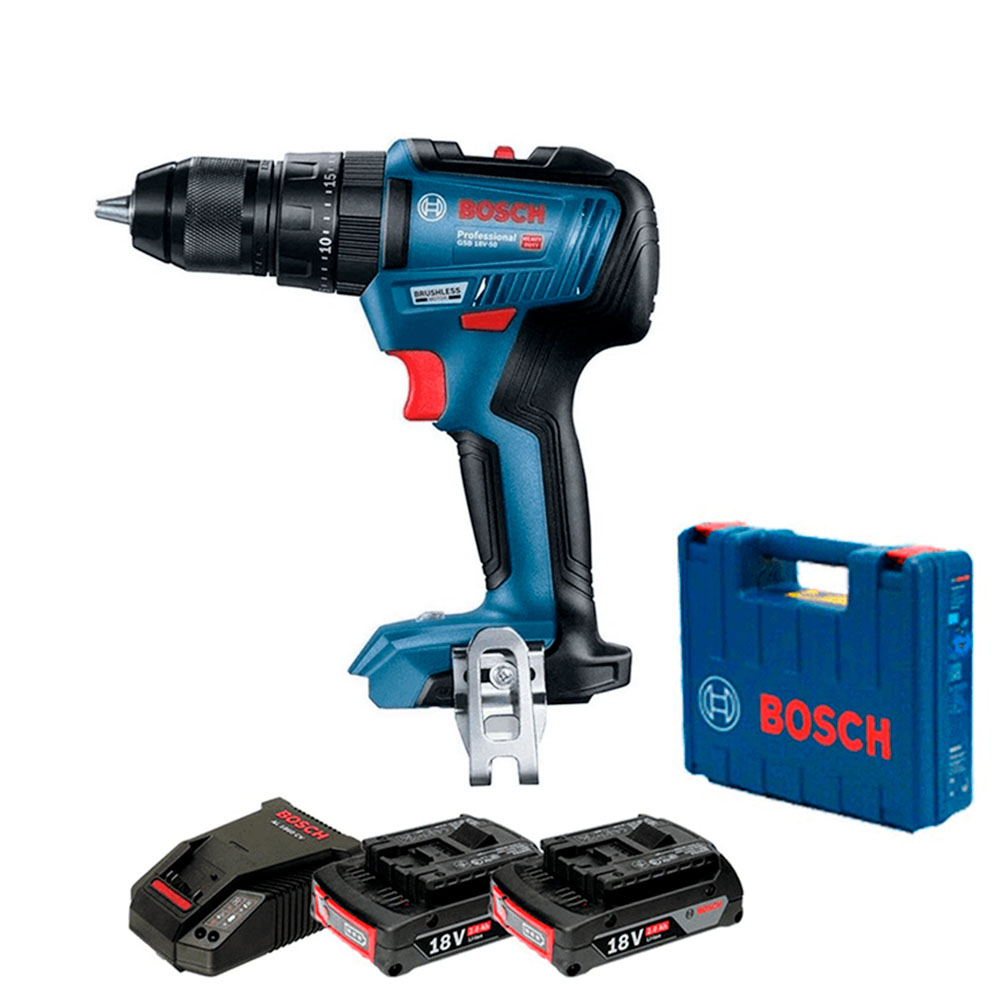 TALADRO BOSCH PERCUSIÓN INAL GSB 18-50 18 V + 2BAT+MALETA - 3