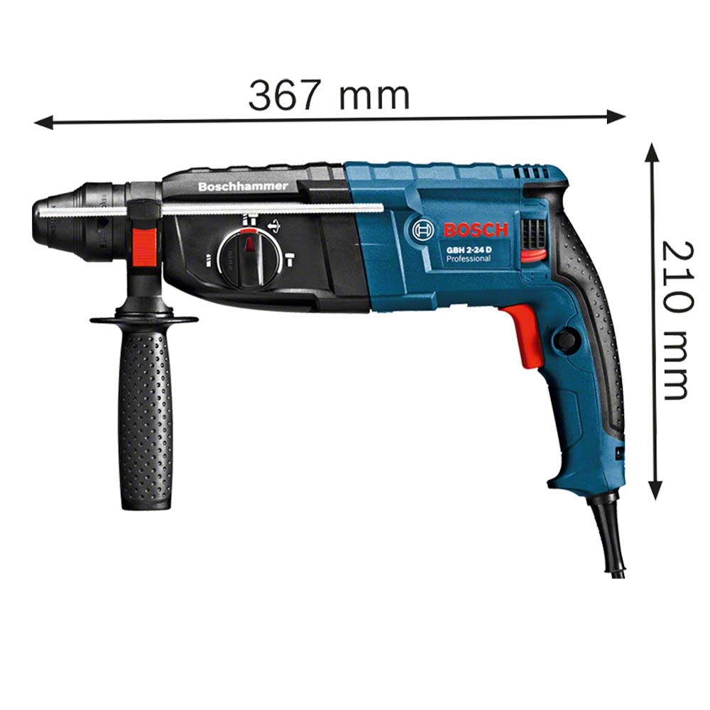 MARTILLO PERFORADOR CON SDS PLUS BOSCH MODEL GBH 2-24 D 820W - 2