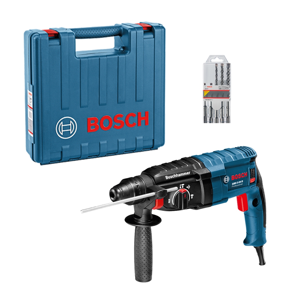 MARTILLO PERFORADOR CON SDS PLUS BOSCH MODEL GBH 2-24 D 820W - 4